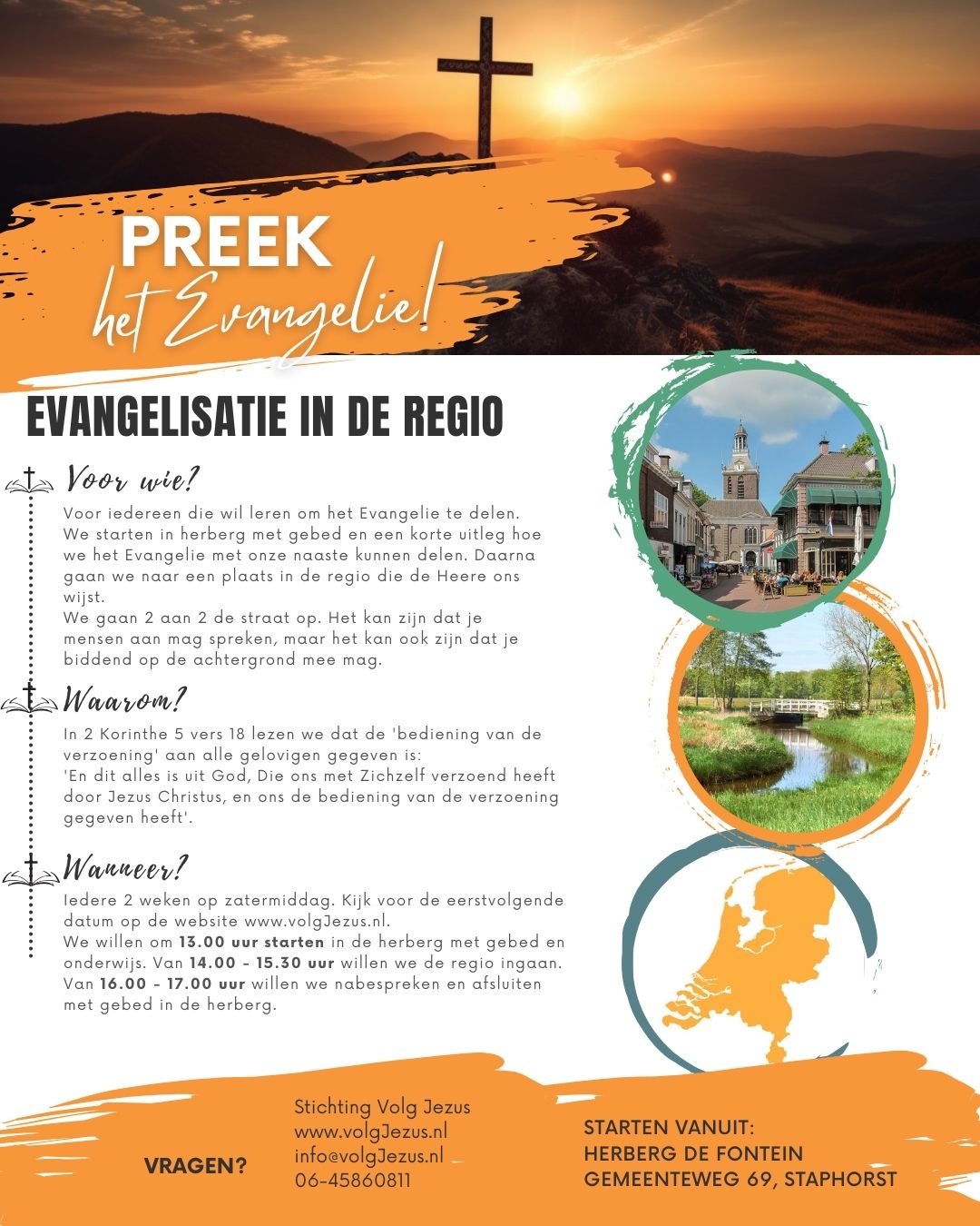 Evangelisatie in de regio